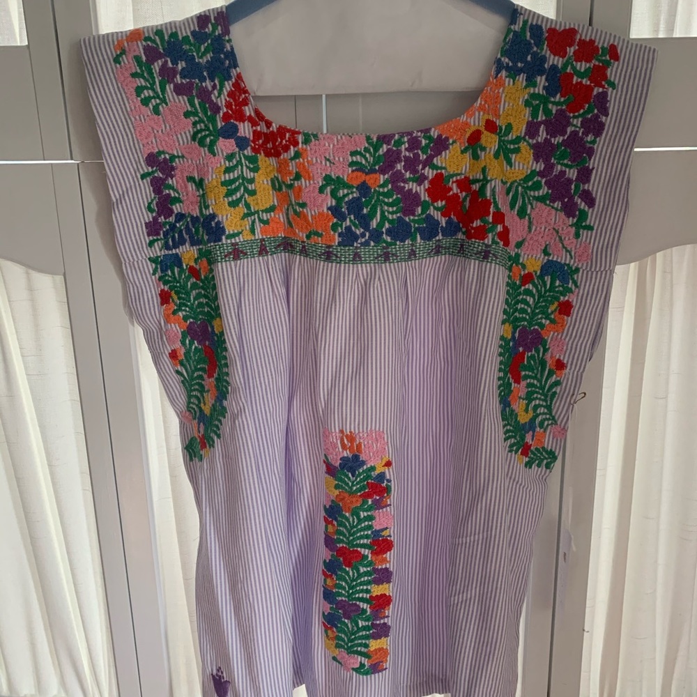 J. Marie Embroidered top